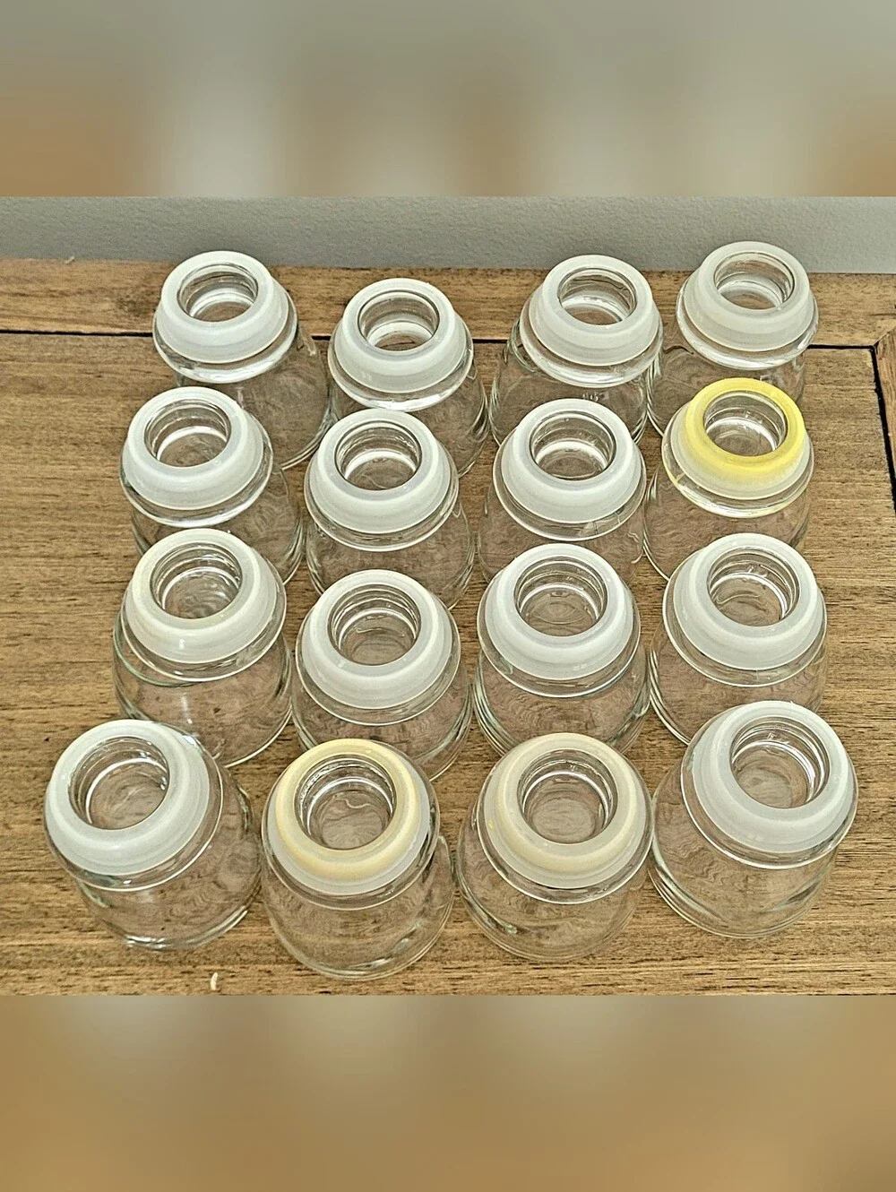 Crate & Barrel Glass Spice Jar Lot, 16pcs, 4.5oz